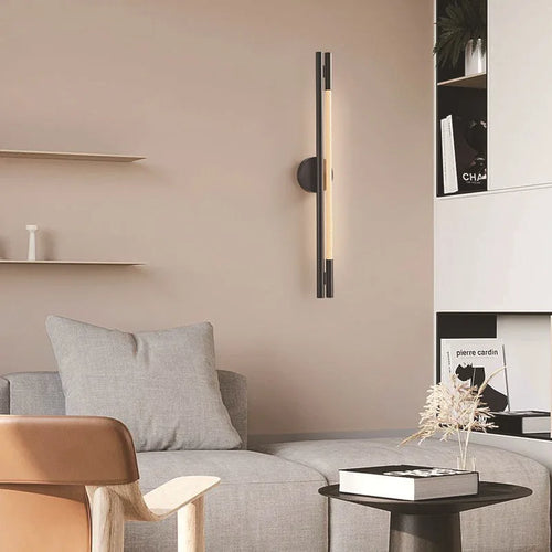 Minimalist LED wall light in flexible woven silicone fibre - vue 10 sur 18