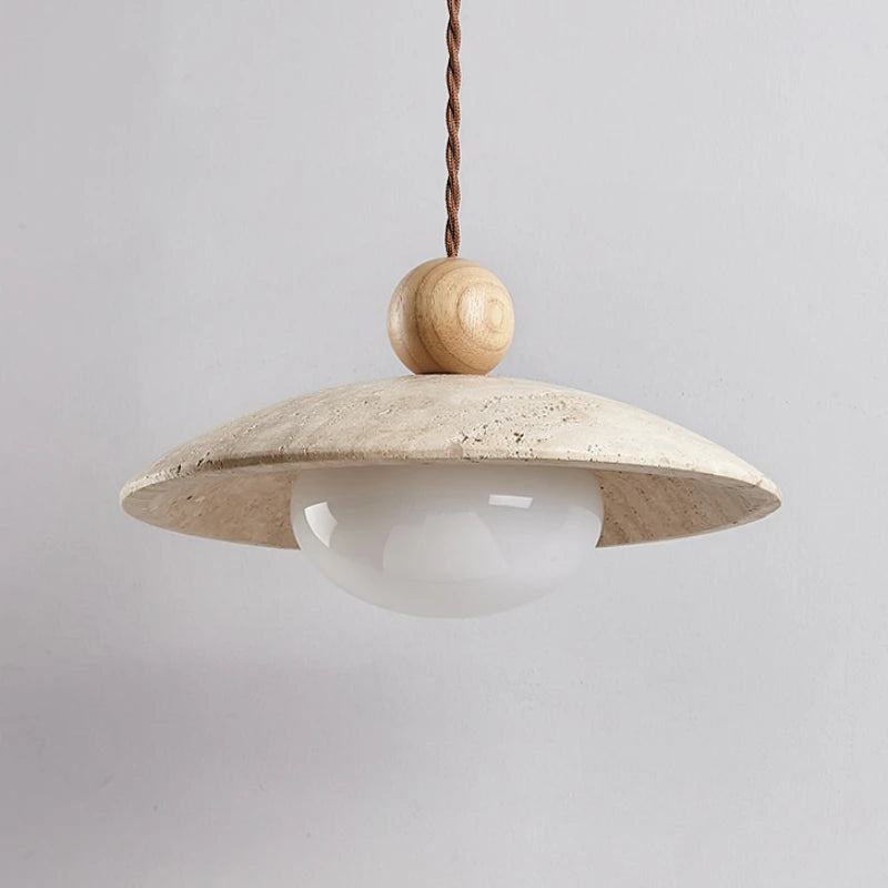Nordic style stone LED pendant light for interior decoration - vue 6 sur 8