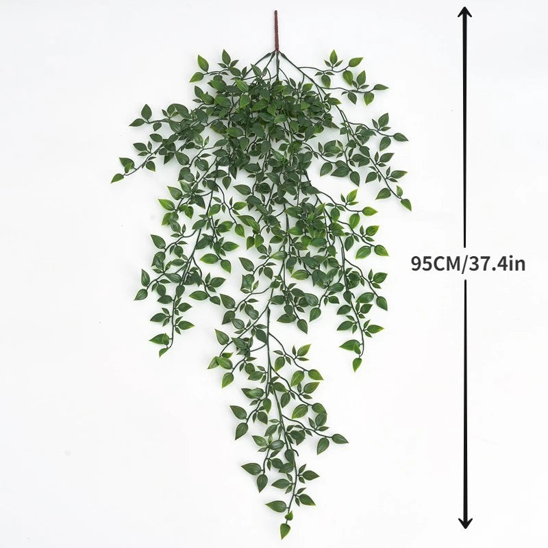 Elegant artificial hanging plant rattan vines decoration - vue 7 sur 7