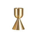 Gold metal candle holder for parties and weddings