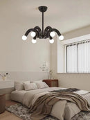 Metal chandelier in art deco style