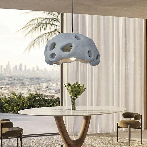 Wabi sabi designer LED pendant light nordic irregular - vue 4 sur 20