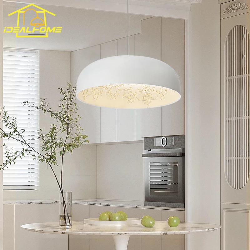 Decorative pendant light in French design for interior lighting