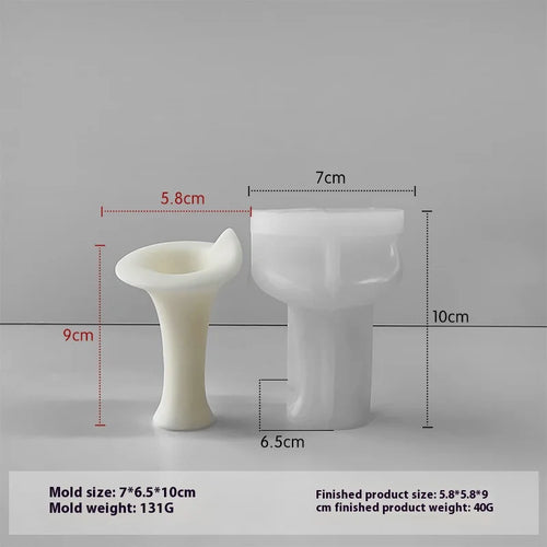 DIY decorative aromatherapy candlestick silicone mold - vue 9 sur 9