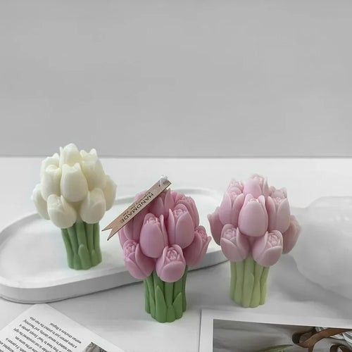 3d silicone mold for flowers and handmade candles - vue 4 sur 7