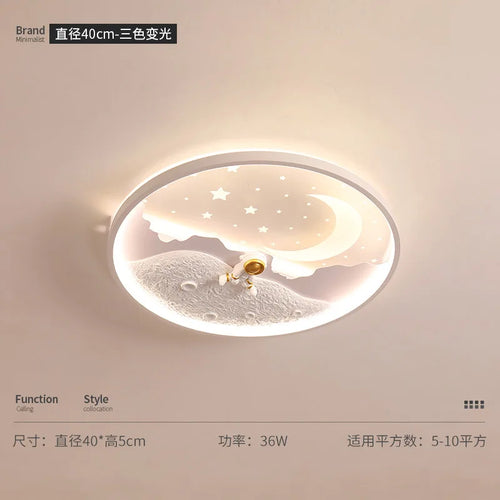Decorative children's LED ceiling light for baby room - vue 11 sur 12