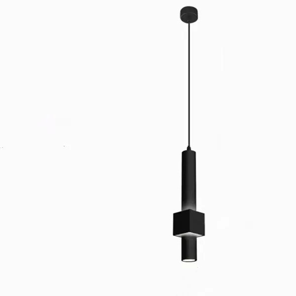 Nordic LED long tube pendant light dimmable indoor lighting - vue 12 sur 14