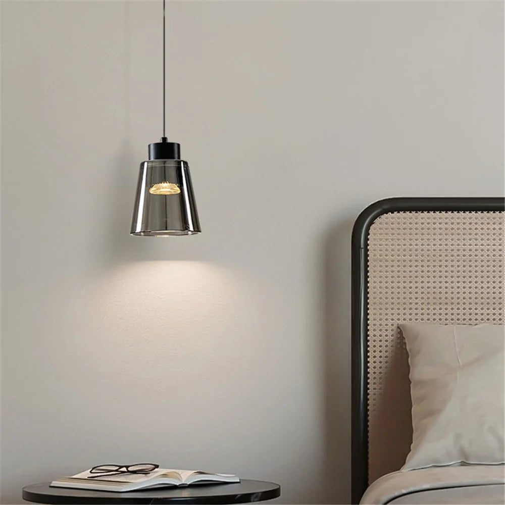 Trendy bottle-shaped LED chandelier for modern interiors - vue 5 sur 11