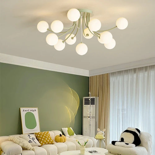 Modern romantic LED ceiling light for interior decor - vue 2 sur 13