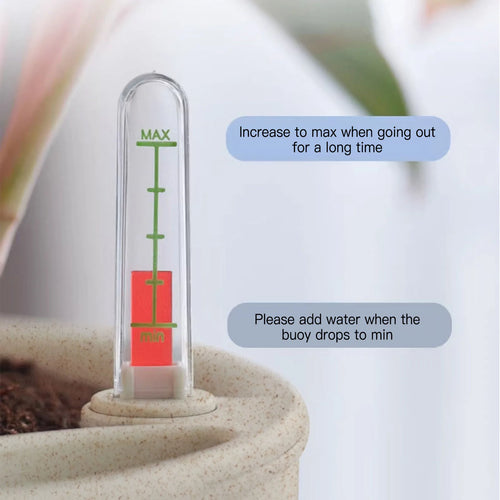 automatic flower pot with water level indicator and storage - vue 5 sur 7