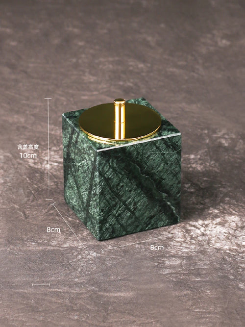 organized marble bathroom accessory set - vue 15 sur 21