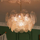 Medieval glass chandelier for romantic interior decoration