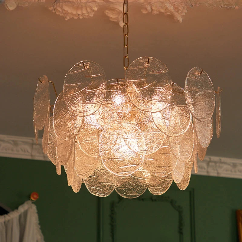 Medieval glass chandelier for romantic interior decoration - vue 3 sur 9