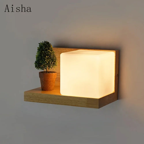 Retro wall light in decorative Japanese-style sugar glass - vue 5 sur 10