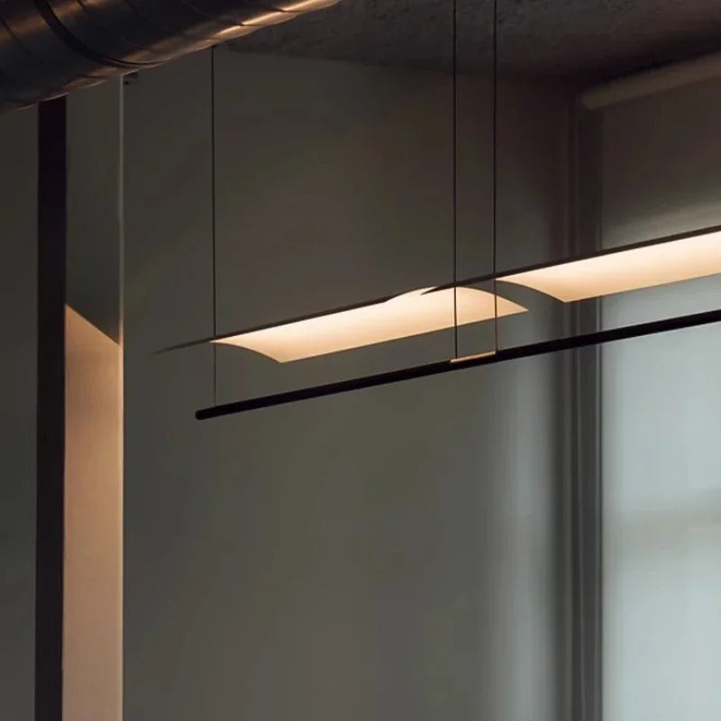 Modern nordic minimalist LED chandelier for contemporary interiors - vue 4 sur 12