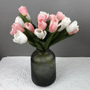 Set of 5 artificial tulips for realistic decoration