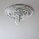 Vintage round carved wall light French design