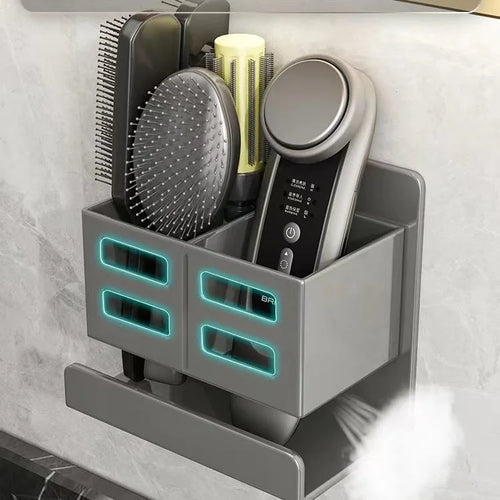Multifunctional toothbrush holder for bathroom storage
