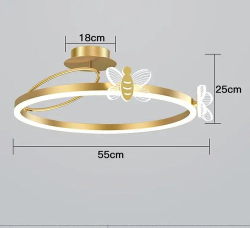 Round LED ceiling light for modern indoor lighting - vue 12 sur 14