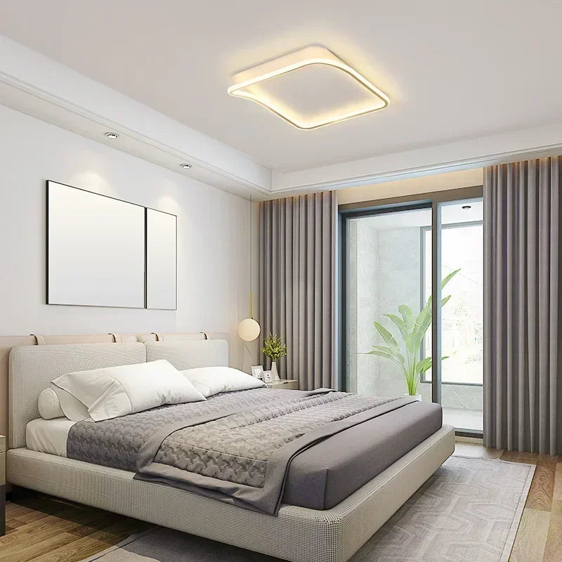 Modern LED ceiling light for stylish and bright interior decoration - vue 5 sur 12