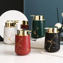 ceramic bathroom set with elegant accessories