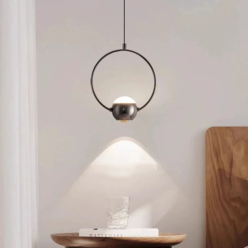Modern natural rotatable LED chandelier 4000K for all spaces