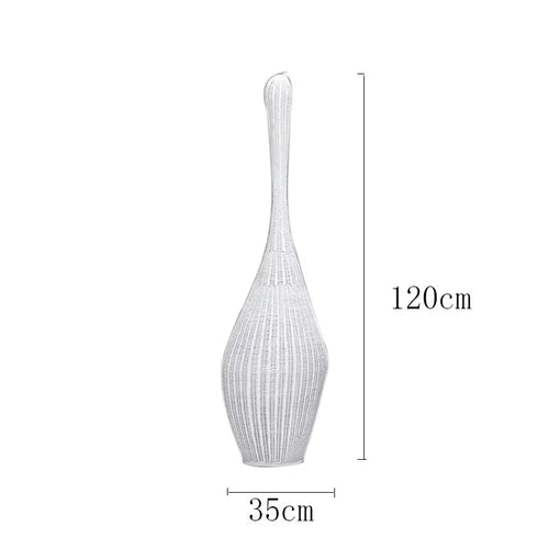 Wabi sabi bamboo floor lamp for unique interior decor - vue 14 sur 18