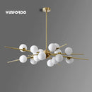 Modern LED glass ball pendant light