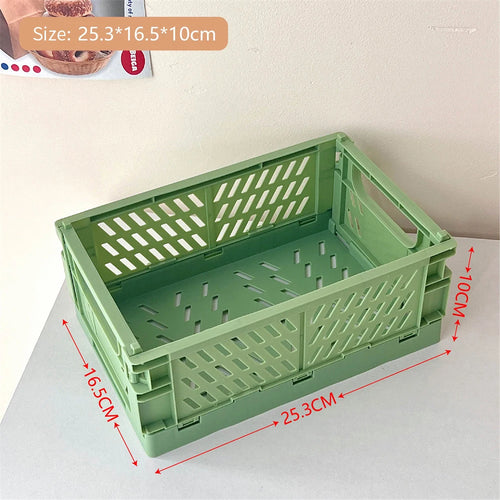 stackable foldable basket for storing makeup, jewelry, toys - vue 19 sur 19