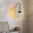 Japanese yellow travertine LED wall light for hotel and home decor