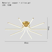 Modern minimalist LED chandelier for versatile indoor lighting