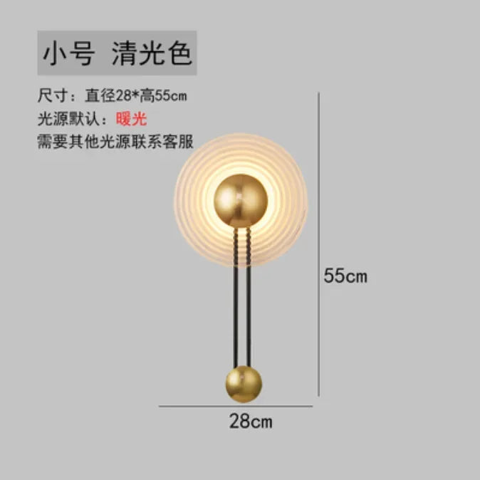 Nordic LED ripple wall light with modern minimalist design - vue 8 sur 10