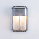 Retro waterproof LED wall light in aluminium for outdoor and indoor use
