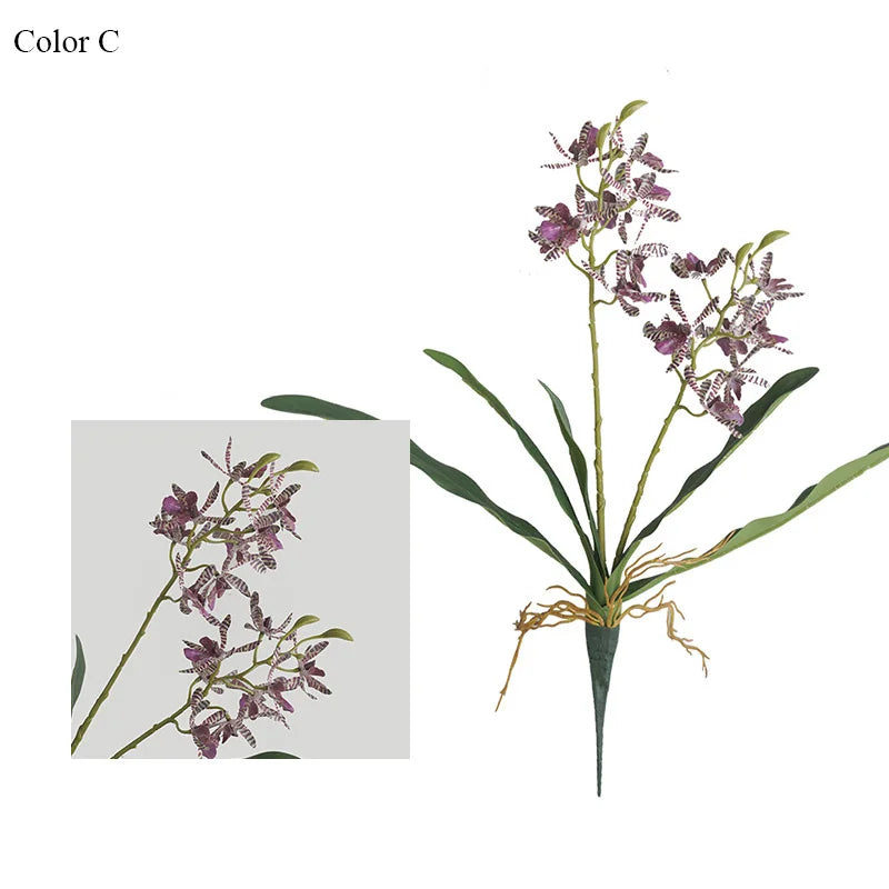 Artificial butterfly orchid for wedding and party decoration - vue 6 sur 10