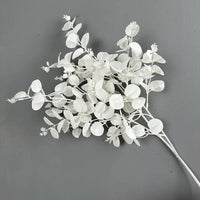 Set of 2 artificial silk leaves for floral decoration