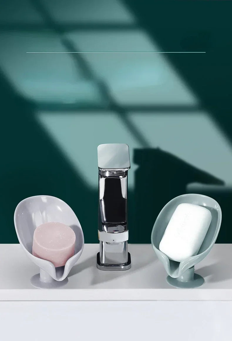 Creative lotus soap box with practical suction cup