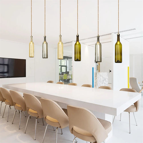Modern brass and glass pendant light for interior decoration - vue 9 sur 12