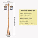 European style solar floor lamp