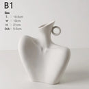 creative ceramic human vase for modern decoration