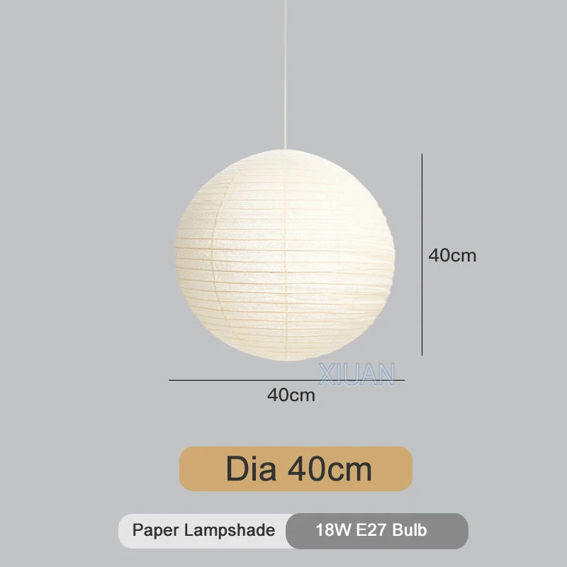 Japanese style led suspension spheres for cafe decor