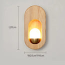 Nordic decorative LED wooden wall light