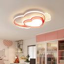 romantic heart-shaped ceiling light for little girl