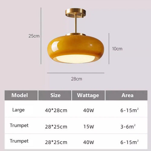 Antique brass and orange medieval glass chandelier - vue 5 sur 16