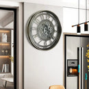 metal mobile wall clock stylish and durable interior decoration
