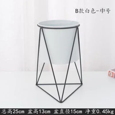 modern iron plant stand for indoor and outdoor decoration - vue 9 sur 18