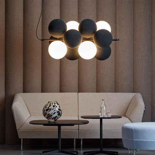Creative Nordic-style flannel pendant light for modern spaces - vue 3 sur 10