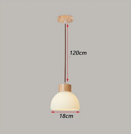 Japanese three-head pendant light for restaurant and bar - vue 9 sur 10