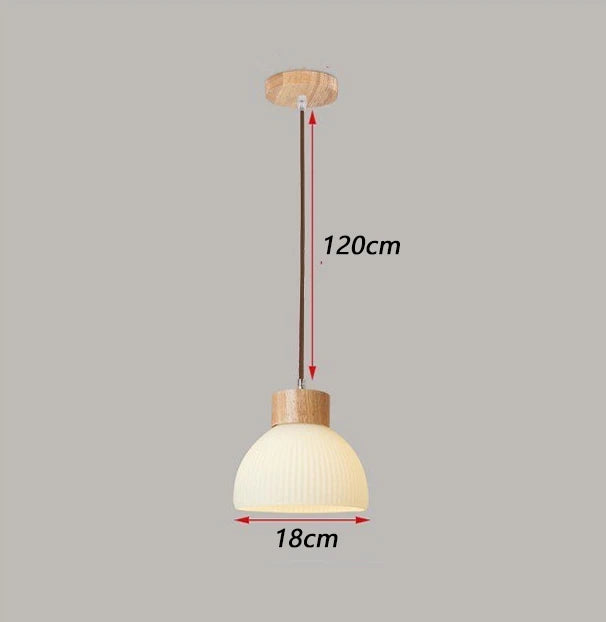 Japanese three-head pendant light for restaurant and bar - vue 8 sur 10