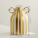 ceramic vase striped smiling face cute atmosphere decorative