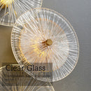 Modern luxury lotus leaf glass wall light